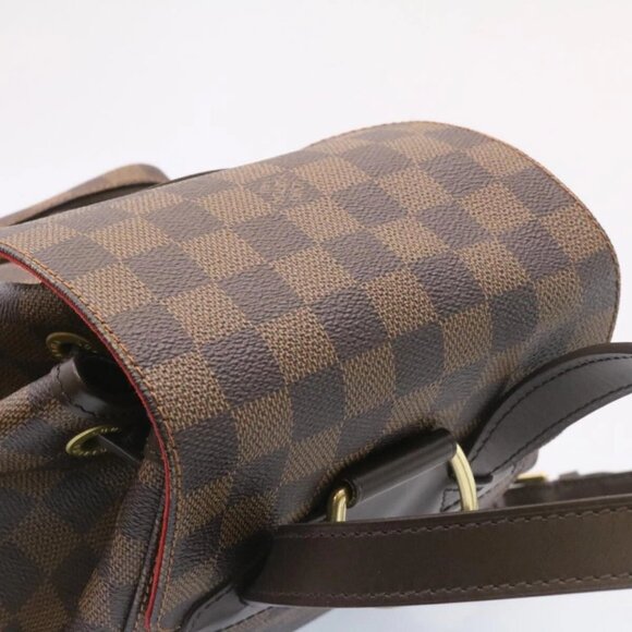 LOUIS VUITTON Damier Ebene Montsouris MM Backpack N51143 LV Auth 26498A - Picture 9 of 12